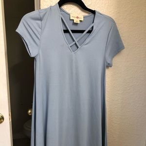 Baby Blue T shirt Dress